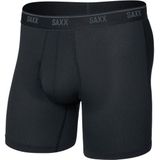 Saxx Quest Quick-Dry Mesh Boxer Brief Fly Synthetisch ondergoed (Heren |zwart)