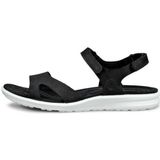 Ecco - Cruise II - Sandalen - Zwart - Leer - Klittenbandsluiting