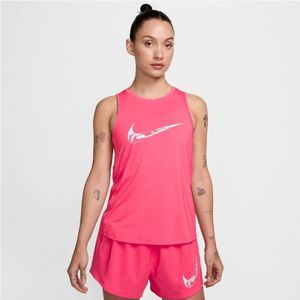 Nike Womens One Swoosh Dri-Fit Hardloopshirt (Dames |wit)