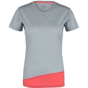 Stoic Womens Merino150 HeladagenSt T-Shirt Multi slim Merinoshirt (Dames |grijs)