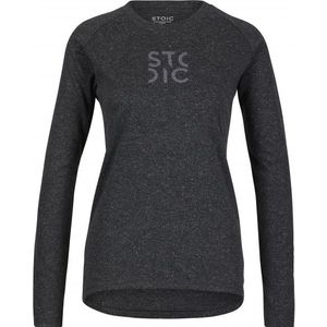 Stoic Women´s Hemp20 LofsdalenSt L/S Sportshirt (Dames |zwart/grijs)