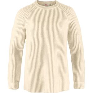 FJALLRAVEN - Övik Rib Sweater - Longshirt - Chalk White - Katoen