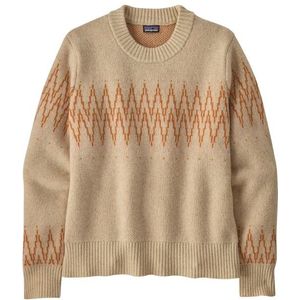 Patagonia Womens Recycled Wool Crewneck Sweater Wollen trui (Dames |beige)