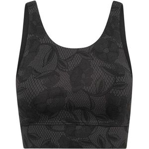 Hey Honey Womens Bustier Dark Lace Sportbeha (Dames |zwart)