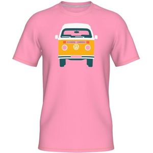 Elkline Four Wheels To Freedom Baywindow T-shirt (roze)