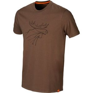 Härkila Graphic T-Shirt 2-Pack T-shirt (Heren |bruin)