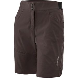 Löffler Womens Bike Shorts Comfort Comfort-Stretch-Light Fietsbroek (Dames |bruin/grijs)