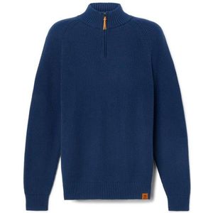 Timberland Williams River Textured 1/4 Zip Sweater Trui (Heren |blauw)