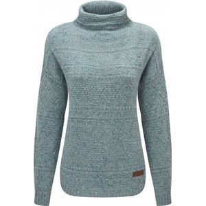 Sherpa Womens Yuden Pullover Sweater Merinotrui (Dames |turkoois/grijs)