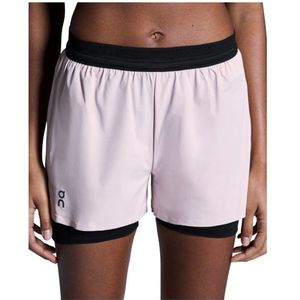 On Womens 3 Performance 2/1 Shorts Hardloopshort (Dames |bruin)