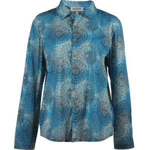 SKHOOP Womens Flora Shirt Blouse (Dames |blauw/turkoois)