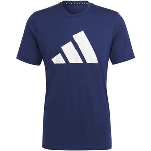 adidas Training-Essentials FR Logo Tee Sportshirt (Heren |blauw)