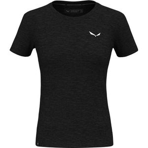 Salewa Womens Eagle Minilogo Alpine Merino T-Shirt Merinoshirt (Dames |zwart)