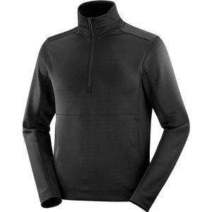 Salomon Sntial Midfleece Half Zip Fleecetrui (Heren |zwart)