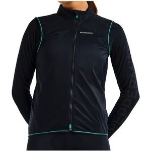 PEPPERMINT Womens Gilet Fietsbodywarmer (Dames |zwart)