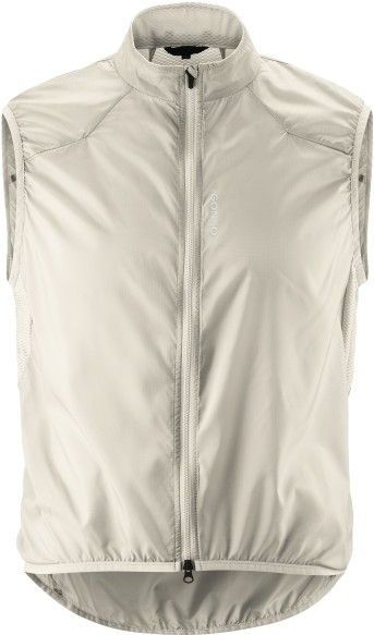 Heren - Fietsvest - Lichtgrijs - 100% Polyester - Ademend Windvest