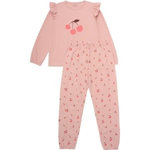 Minymo - Kids Pyjamas L/S Set AOP No 124072 - Pyjama - Roze