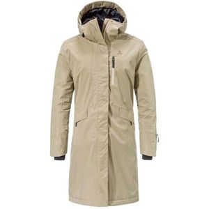 Schöffel Womens Insulated Coat Kalmor Lange jas (Dames |beige |waterdicht)