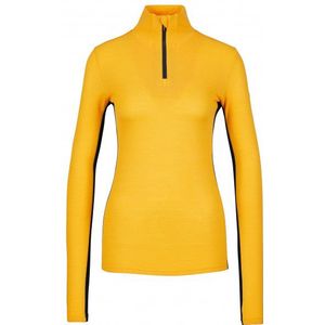 We Norwegians Womens Tryvann Colblock Zipup Merino-ondergoed (Dames |geel)