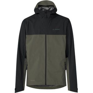 Vaude Moab Rain Jacket Fietsjack (Heren |zwart/olijfgroen |waterdicht)