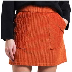 DEDICATED Womens Skirt Majorna Corduroy Rok (Dames |rood)