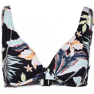 Roxy Womens Printed Beach Classics D-Cup Underwired Bikini Top Bikinitop (Dames |grijs)