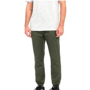 Volcom Frickin Slim Jogger Vrijetijdsbroek (Heren |wit/olijfgroen)