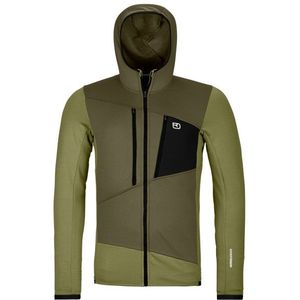 Ortovox Fleece Grid Hoody Fleecevest (Heren |olijfgroen)