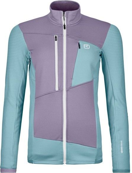Ortovox - Womens Fleece Grid Jacket - Fleecevest - Turkoois
