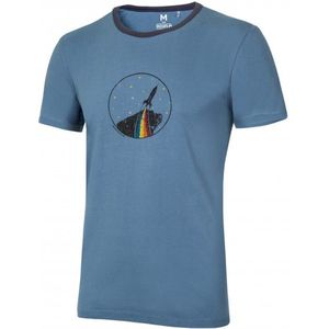 Ocun Classic T Organic Rainbow Rocket T-shirt (Heren |blauw)