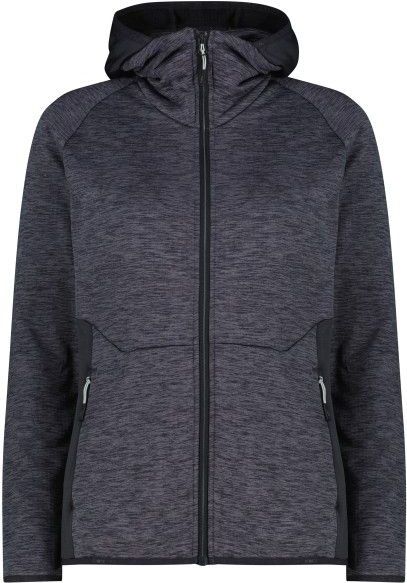 CMP - Jacket Fix Hood - Fleecevest - Grijs