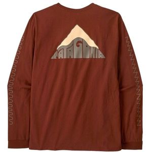 Patagonia - L/S Driftways Organic T-Shirt - Rood - Longsleeve