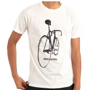 DEDICATED Stockholm Pencil Bike T-shirt (Heren |wit)