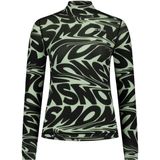 Mons Royale Womens Cascade Merino Base Layer Mock Neck L/S Merino-ondergoed (Dames |zwart)