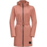 Jack Wolfskin Womens Norden Port Coat Parka (Dames |roze |waterdicht)