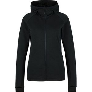 Stoic Womens MerinoWaffleFleece320 NorrdalSt Zip Hoody Trui met capuchon (Dames |zwart)