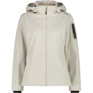 CMP Womens Light Softshell Jacket Zip Hood Softshelljack (Dames |beige)