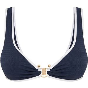 Seafolly Womens Beach Bound Ring Front Tank Bikinitop (Dames |blauw)