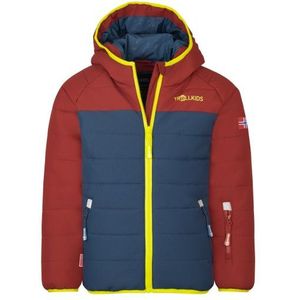 Trollkids - Hafjell Snow Jacket Pro - Ski-jas - Blauw/Rood - Waterdicht