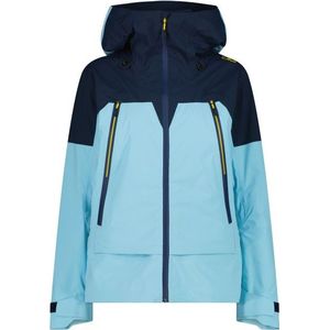 CMP Womens Jacket Fix Hood 3 Layer Hardshelljas (Dames |blauw |waterdicht)