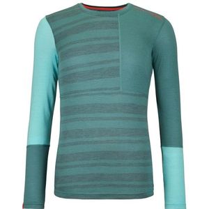 Ortovox Womens 185 RockNWool Long Sleeve Merino-ondergoed (Dames |turkoois)