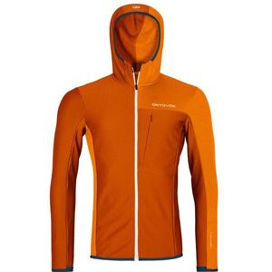 Ortovox Fleece Light Grid Hooded Jacket Fleecevest (Heren |rood)