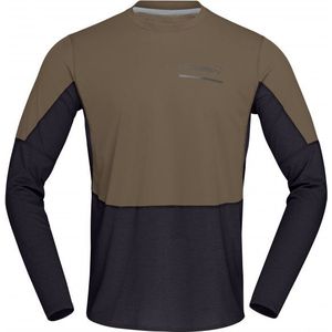 Norrona Senja Equaliser Lightweight Long Sleeve Hardloopshirt (Heren |bruin)