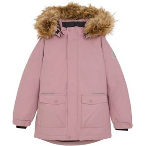 Color Kids Girls Parka with Fake Fur Parka (Kinderen |roze |waterdicht)
