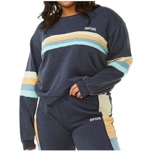 Rip Curl Womens Surf Revival Pannelled Crew Trui (Dames |blauw)