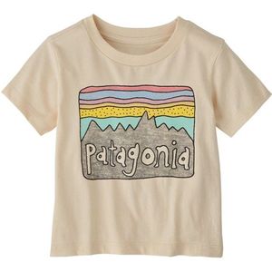 Patagonia Baby Fitz Roy Skies T-shirt (Kinderen |beige)