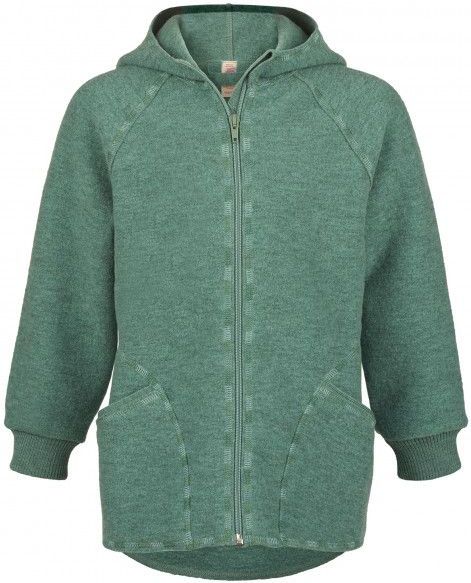 Engel Natur - Kapuzen Jas - Jade Melange - GOTS-gecertificeerd - Winddicht