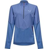 Salewa - Womens Pedroc Dry Wind HZ Tee - Blauw - Longsleeve
