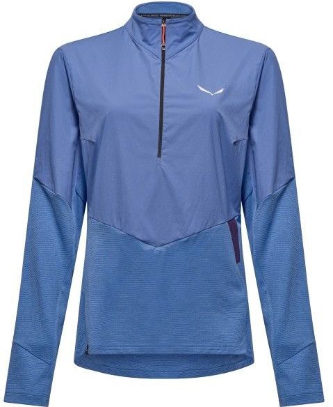Salewa - Womens Pedroc Dry Wind HZ Tee - Blauw - Longsleeve