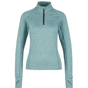 Stoic Womens HelsingborgSt Performance L/S with Zip Hardloopshirt (Dames |turkoois)
